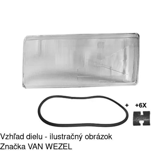 Sklo reflektora 903211-E /POLCAR/ - obr. 2