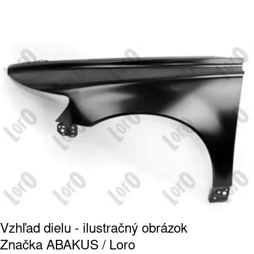 Predný blatník 904201 /POLCAR/ - obr. 1