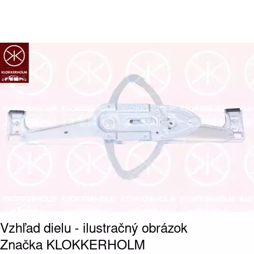 Mechanizmus sťahovania okna elektrický bez motora POLCAR 9060PSG2
