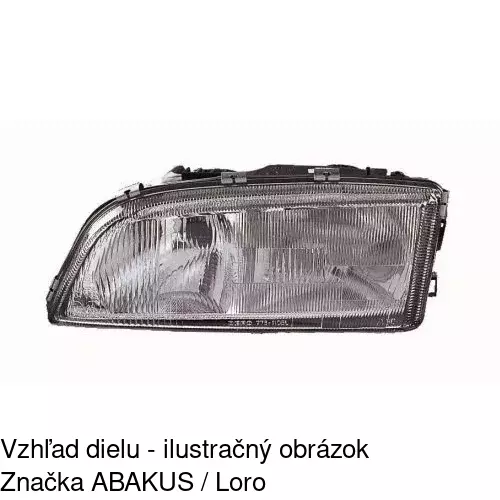 Hlavný reflektor 9070090E /POLCAR/ - obr. 2