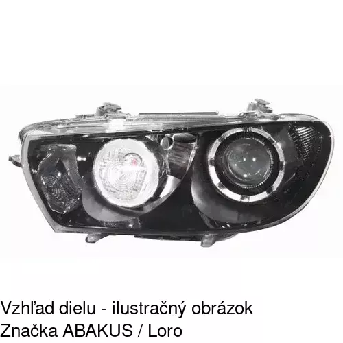 Hlavný reflektor 9511091V /POLCAR/ - obr. 2