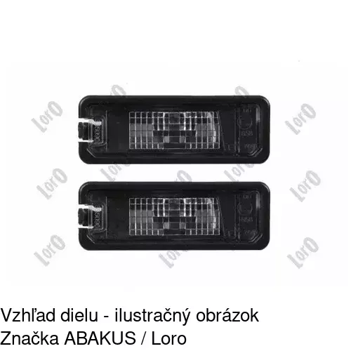 Svetlo na osvetlenie evidenčného čísla 9513959 /POLCAR/ - obr. 3