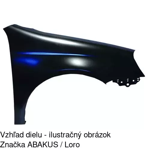 Predný blatník 951401 /POLCAR/ - obr. 2