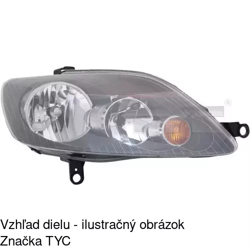 Hlavný reflektor 9515090E /POLCAR/ - obr. 1