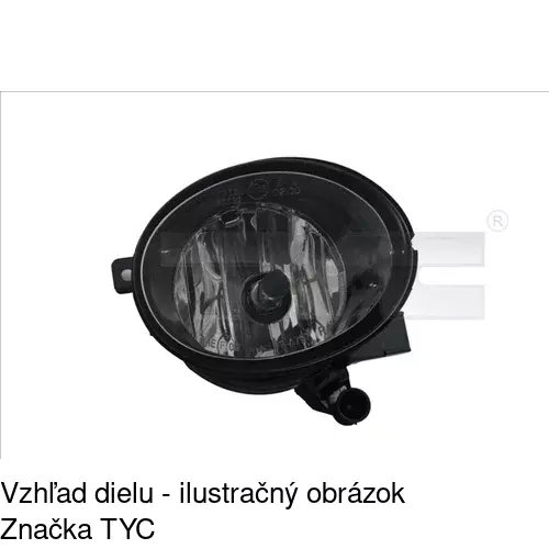 Hmlové svetlo - predné POLCAR 9518300E