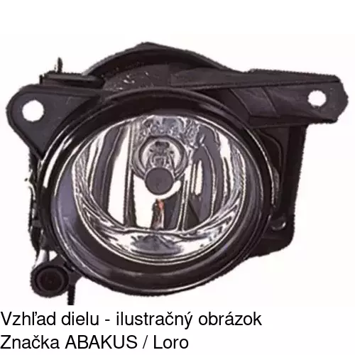 Hmlové svetlo - predné 952530-E /POLCAR/ - obr. 3