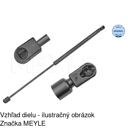 Plynová pružina 9525AS /POLCAR/ - obr. 3