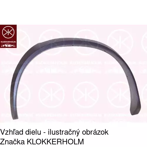 Lišta blatníka 953282-5 /POLCAR/ - obr. 1