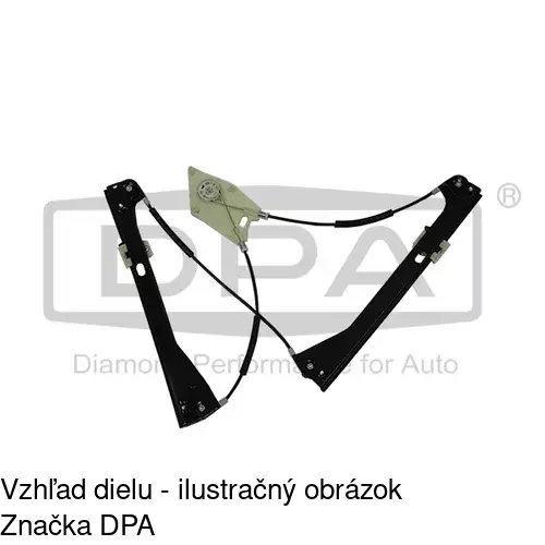 Mechanizmus sťahovania okna elektrický bez motora 9533PSG2 /POLCAR/ - obr. 3