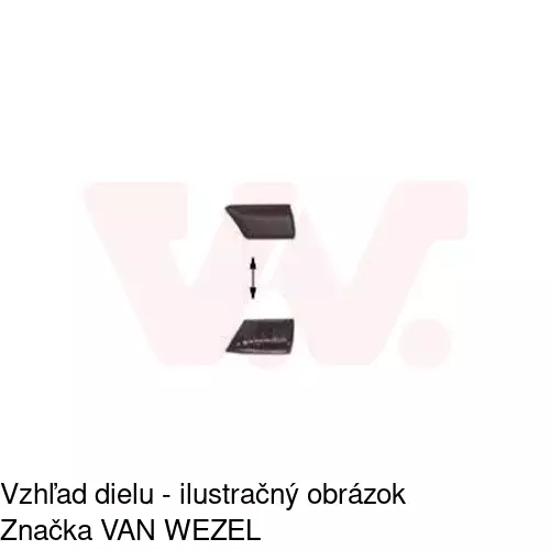 Lišta blatníka 95380011 /POLCAR/ - obr. 1