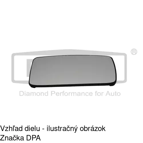 Sklo vonkajšieho zrkadla s držiakom 9538541E /POLCAR/ - obr. 4