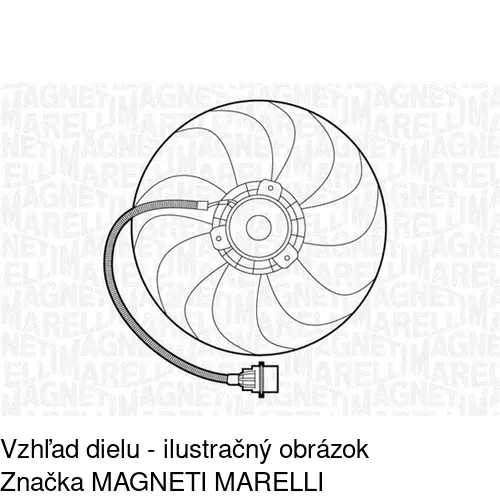 Ventilátor bez krytu / podpery 954123U4 /POLCAR/ - obr. 4