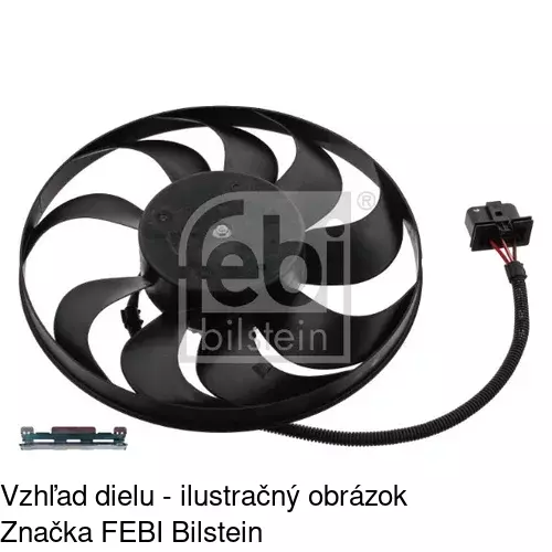 Ventilátor bez krytu / podpery 954123U7-Q /POLCAR/ - obr. 1