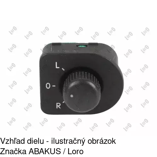 Kontakt regulácie zrkadiel 9541P-61 /POLCAR/ - obr. 2