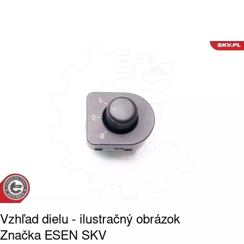 Kontakt regulácie zrkadiel 9541P-61 /POLCAR/ - obr. 3