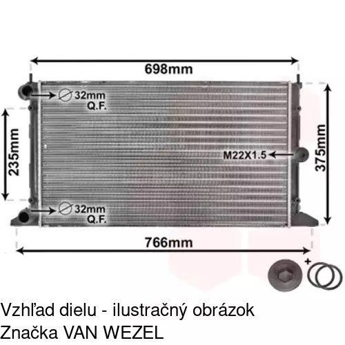 Chladiče vody 955008A2 /POLCAR/ - obr. 5