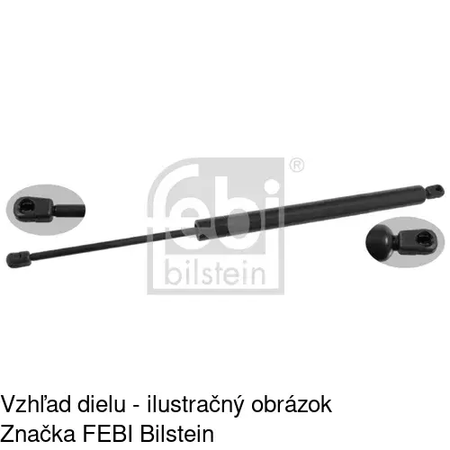 Plynová pružina 9550AB /POLCAR/ - obr. 1