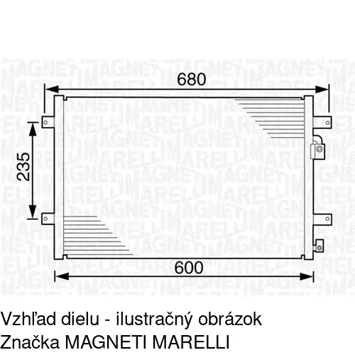 Chladiče klimatizácie 9550K8C2 /POLCAR/ - obr. 3