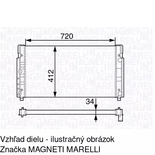 Chladiče vody 956608A1 /POLCAR/ - obr. 1
