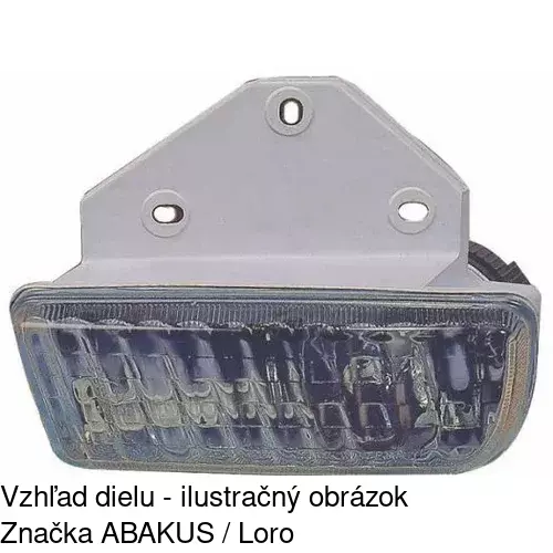 Hmlové svetlo - predné 9566290E /POLCAR/ - obr. 3