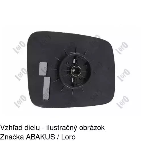 Sklo vonkajšieho zrkadla s držiakom 956654-M /POLCAR/ - obr. 5