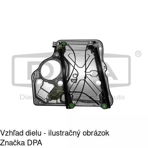 Mechanizmus sťahovania okna elektrický bez motora 9568PSG1 /POLCAR/ - obr. 4