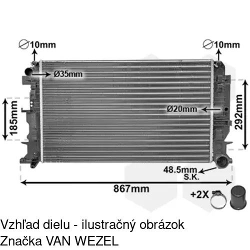 Chladiče vody 957208-1 /POLCAR/ - obr. 5