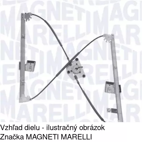 Mechanizmus sťahovania okna elektrický bez motora 9578PSG2 /POLCAR/ - obr. 3