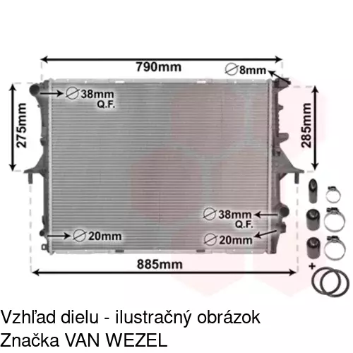 Chladiče vody 958008-2 /POLCAR/ - obr. 2