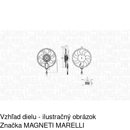 Ventilátor bez krytu / podpery 958023U6 /POLCAR/ - obr. 1