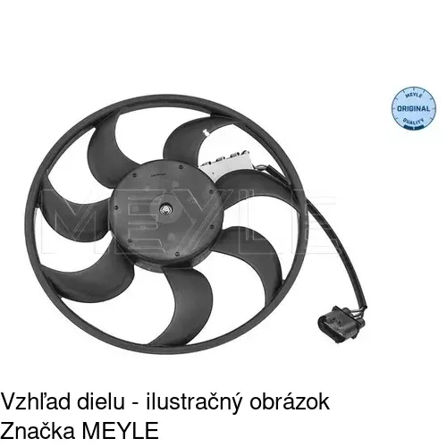 Ventilátor bez krytu / podpery 958023U6 /POLCAR/ - obr. 2