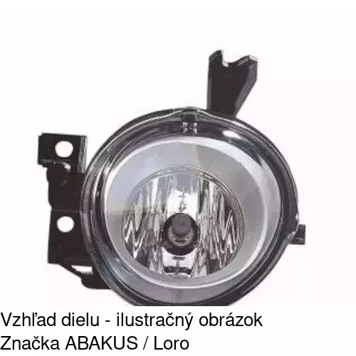 Hmlové svetlo - predné POLCAR 958029-H