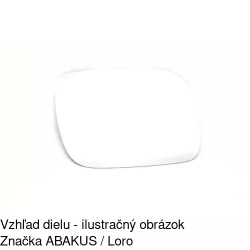 Sklo vonkajšieho zrkadla s držiakom 9580555E /POLCAR/ - obr. 5