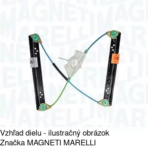 Elektrický mechanizmus okna dverí 9580PSG3 /POLCAR/ - obr. 2
