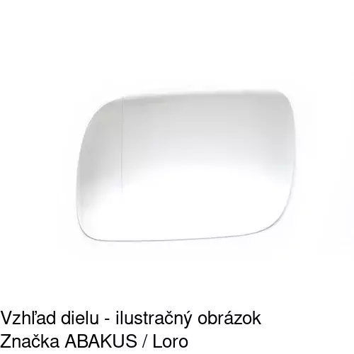 Sklo vonkajšieho zrkadla s držiakom 9581545E /POLCAR/ - obr. 2