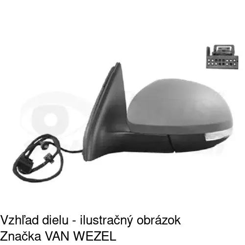 Vonkajšie zrkadlo 9585514E /POLCAR/ - obr. 1