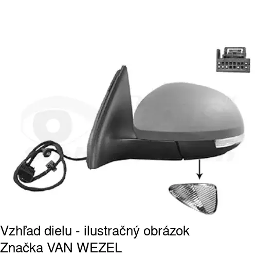 Vonkajšie zrkadlo 9585515M /POLCAR/ - obr. 1