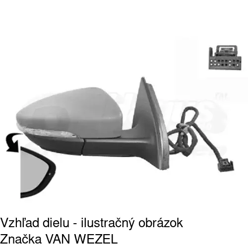 Vonkajšie zrkadlo 95D1525M /POLCAR/ - obr. 3