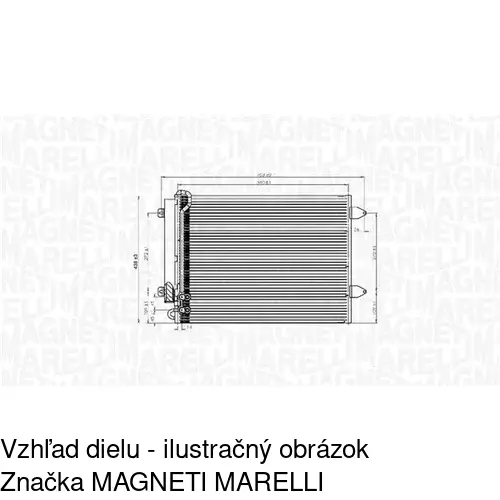 Chladiče klimatizácie 95D1K82X /POLCAR/ - obr. 2
