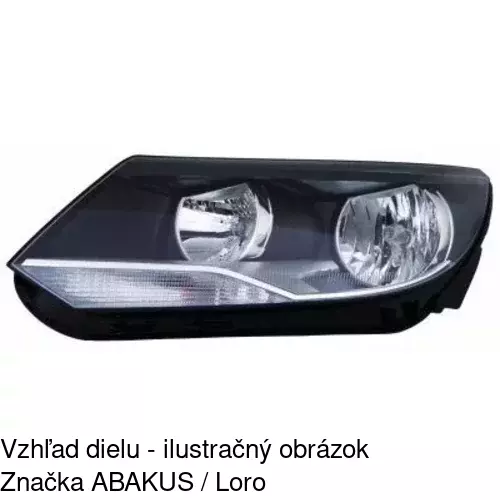 Hlavný reflektor 95X110-H /POLCAR/ - obr. 3