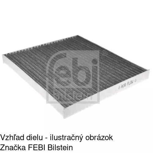 Kabínový filter s uhlíkom S11-1038 /POLCAR/ - obr. 1
