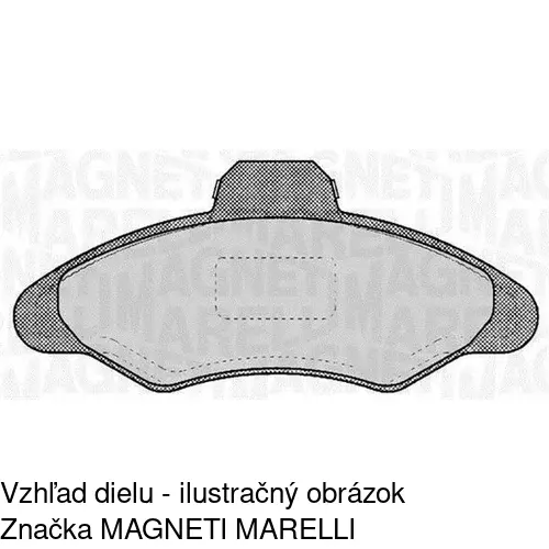 Brzdové dosky S70-0009 /POLCAR/ - obr. 2