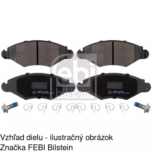 Brzdové dosky S70-0070 /POLCAR/ - obr. 3