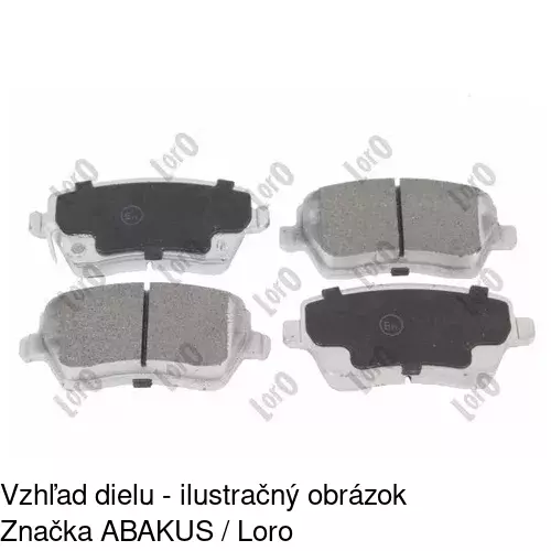Brzdové dosky S70-0098 /POLCAR/ - obr. 4