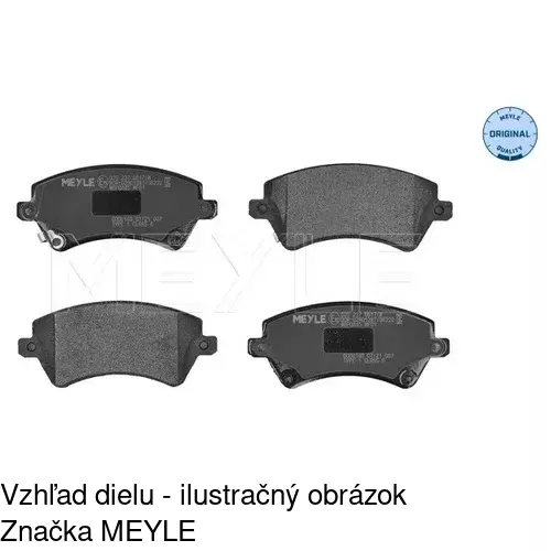 Brzdové dosky S70-0100 /POLCAR/ - obr. 2