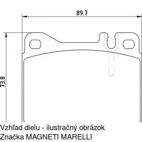 Brzdové dosky S70-0171 /POLCAR/ - obr. 2