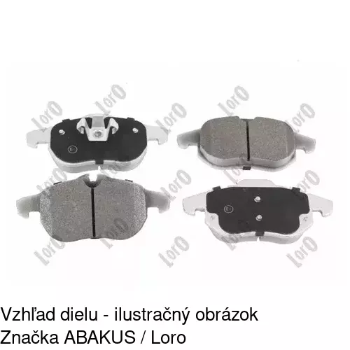 Brzdové dosky S70-0208 /POLCAR/ - obr. 2