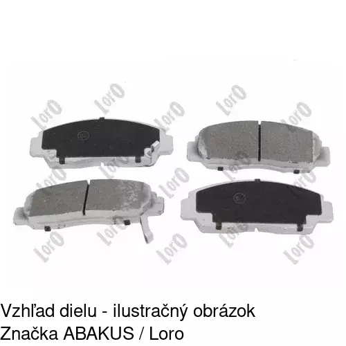 Brzdové dosky S70-0232 /POLCAR/ - obr. 1