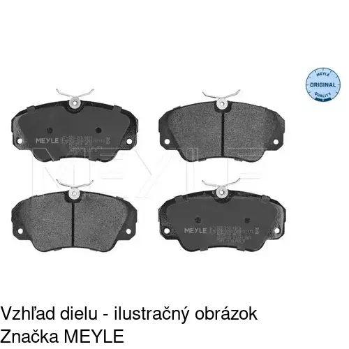 Brzdové dosky S70-0233 /POLCAR/ - obr. 1