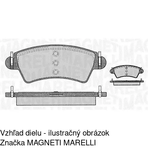 Brzdové dosky S70-0245 /POLCAR/ - obr. 4
